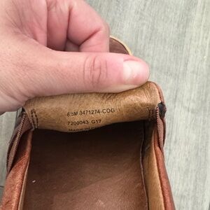 Frye Cognac Leather Loafers